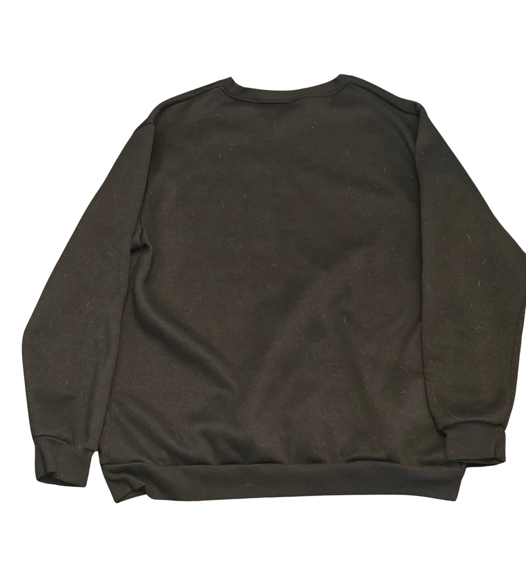 Women’s XL Black Sweatshirt – Sun Design, Soft & Comfy (Gently Loved)