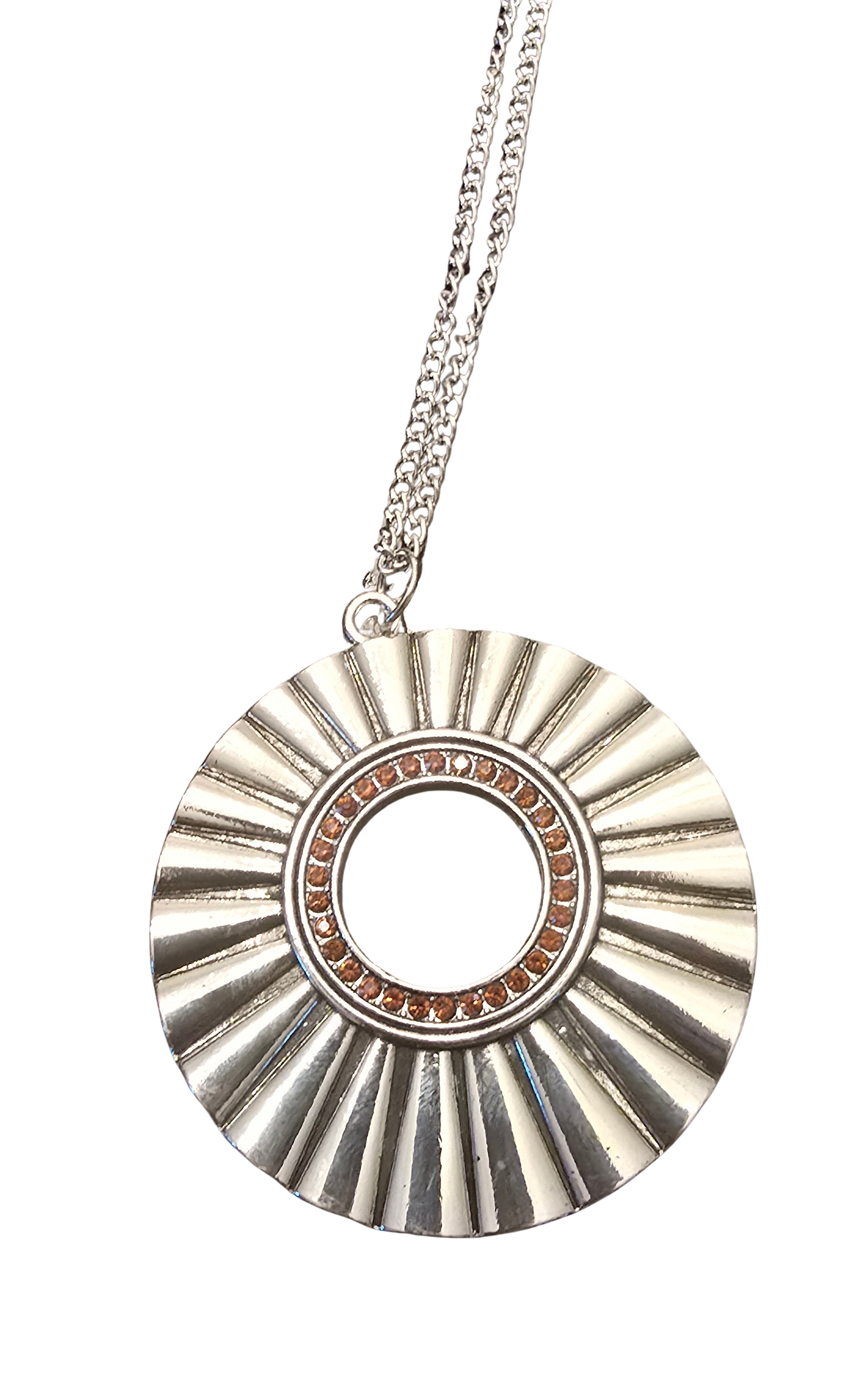 🌰 Paparazzi “Chicly Centered” Necklace Set – Brown/Silver