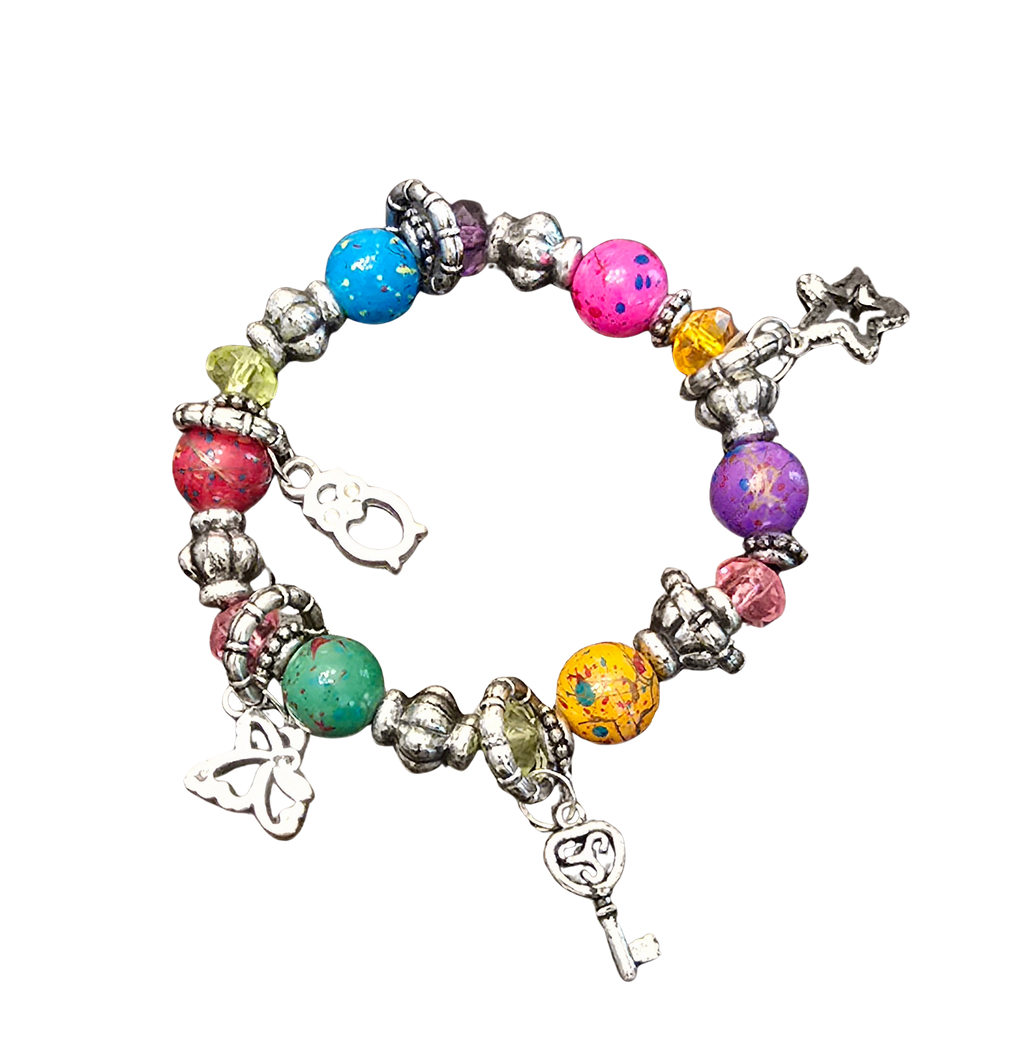 Retro-Inspired Fashion Jewelry Bundle – 3 Bracelets, 2 Earrings, 1 Layered Necklace