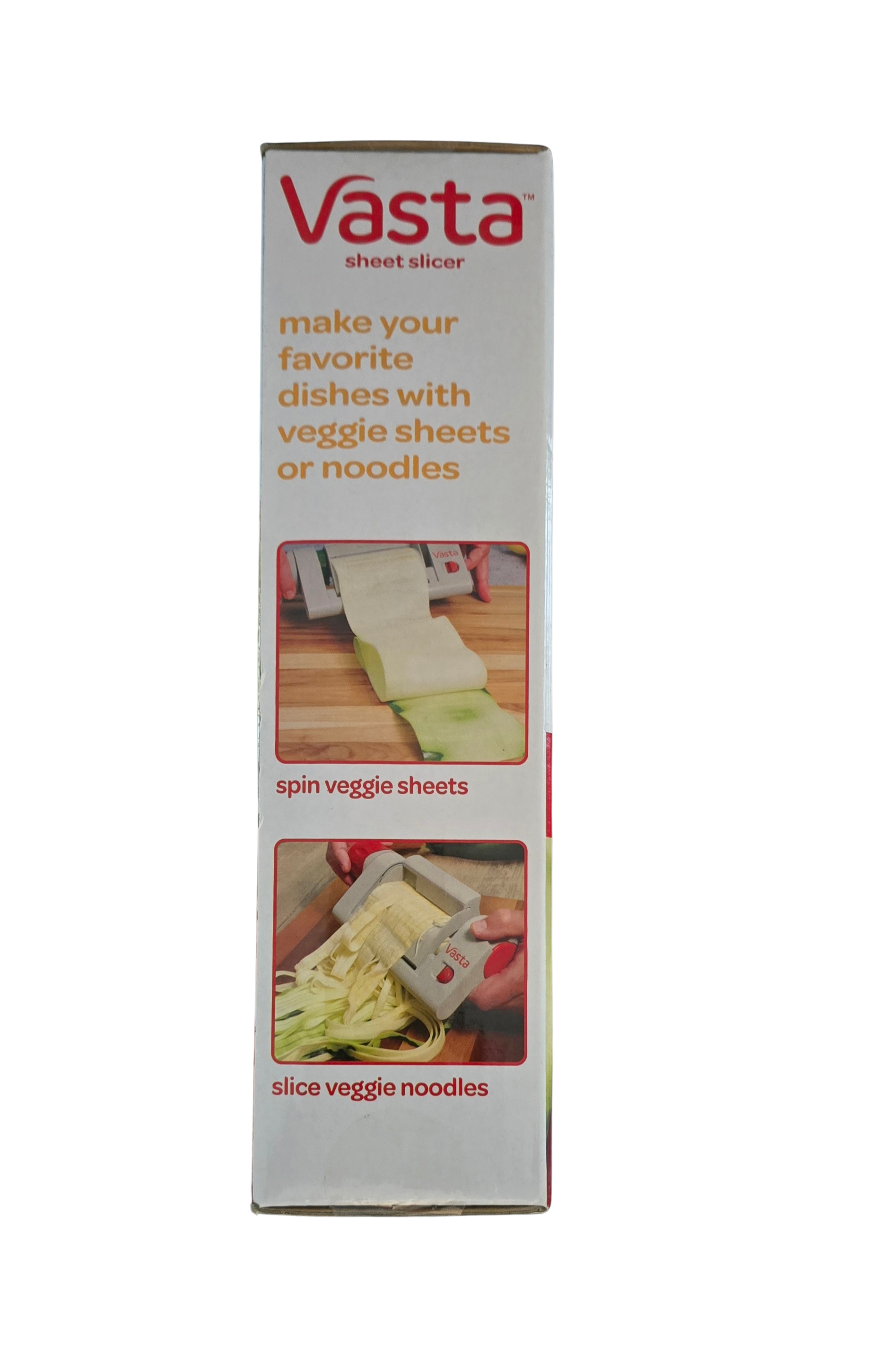 Vasta Veggie & Fruit Sheet Slicer – Stainless Steel Blade with 2 Attachments