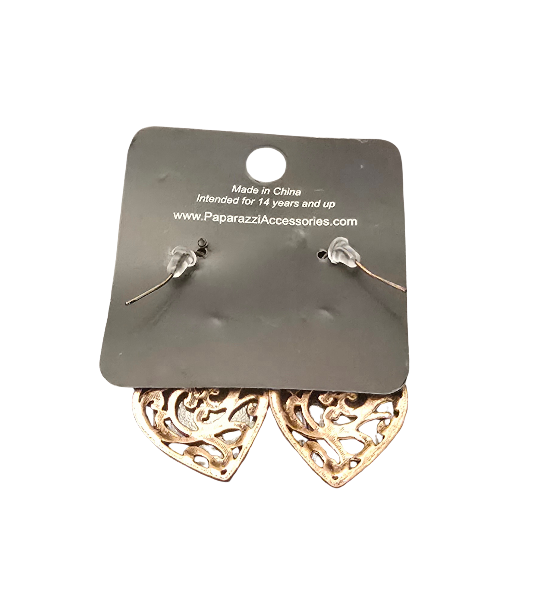 🧡 Paparazzi “The Truth” Earrings – Copper Hearts