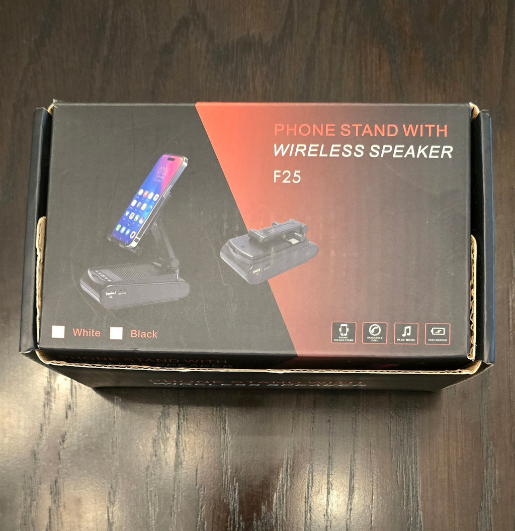 Mobile Phone Stand with Wireless Speaker – New in Box