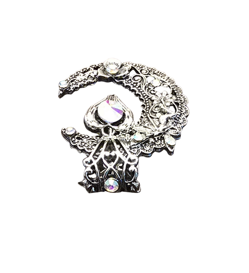 Moon and Heart Fashion Charm Pendant