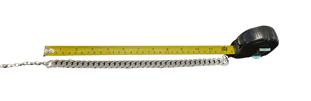 Sparkling Stainless Steel Choker Necklace – 15" Adjustable, Never Worn