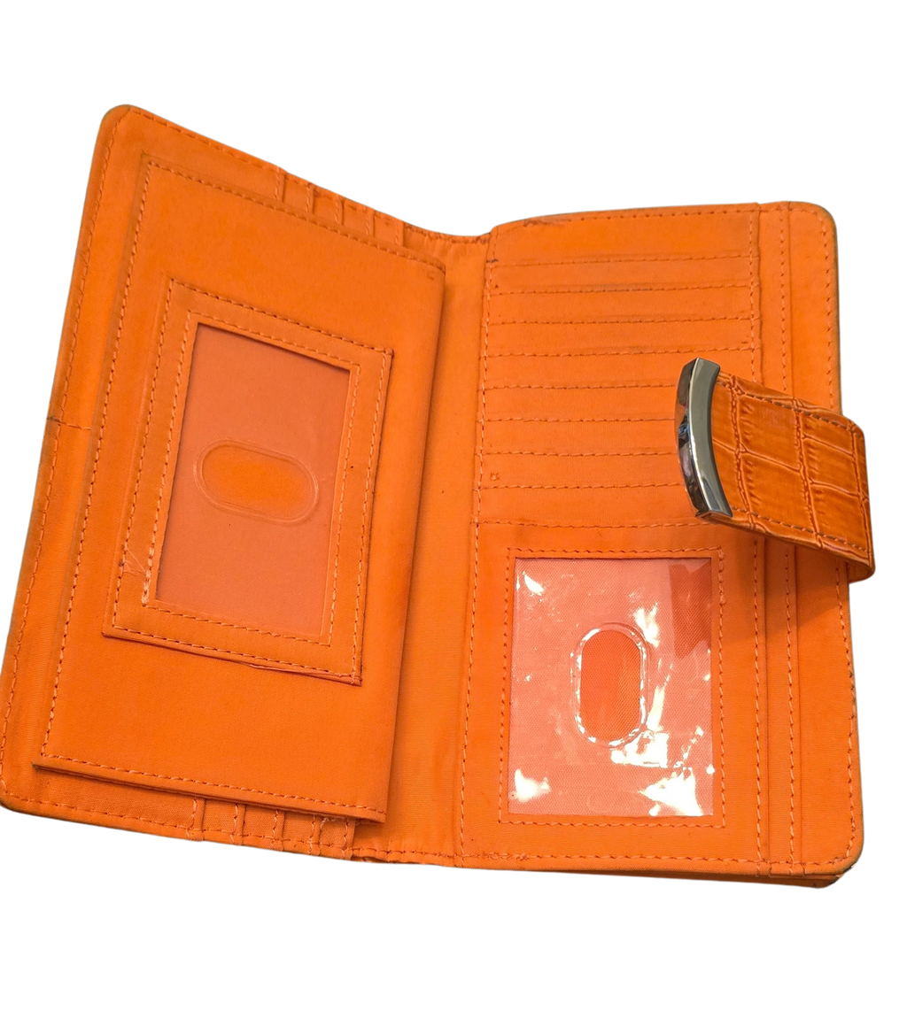 Large Orange Wallet – Plently of Space