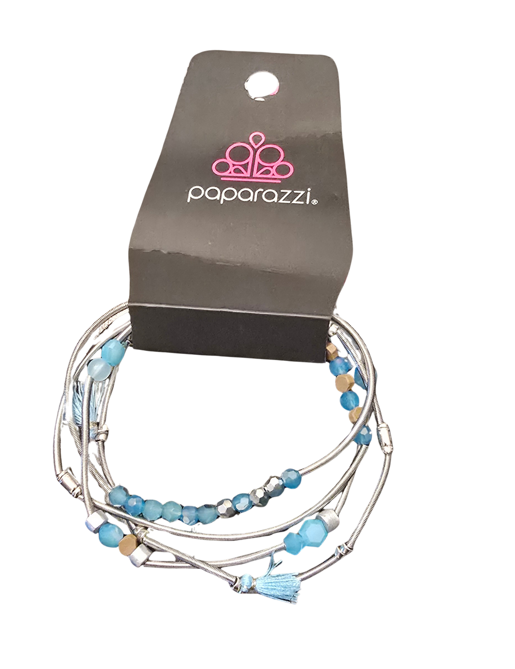 💙 Paparazzi “Coiled Color” Bracelet – Blue