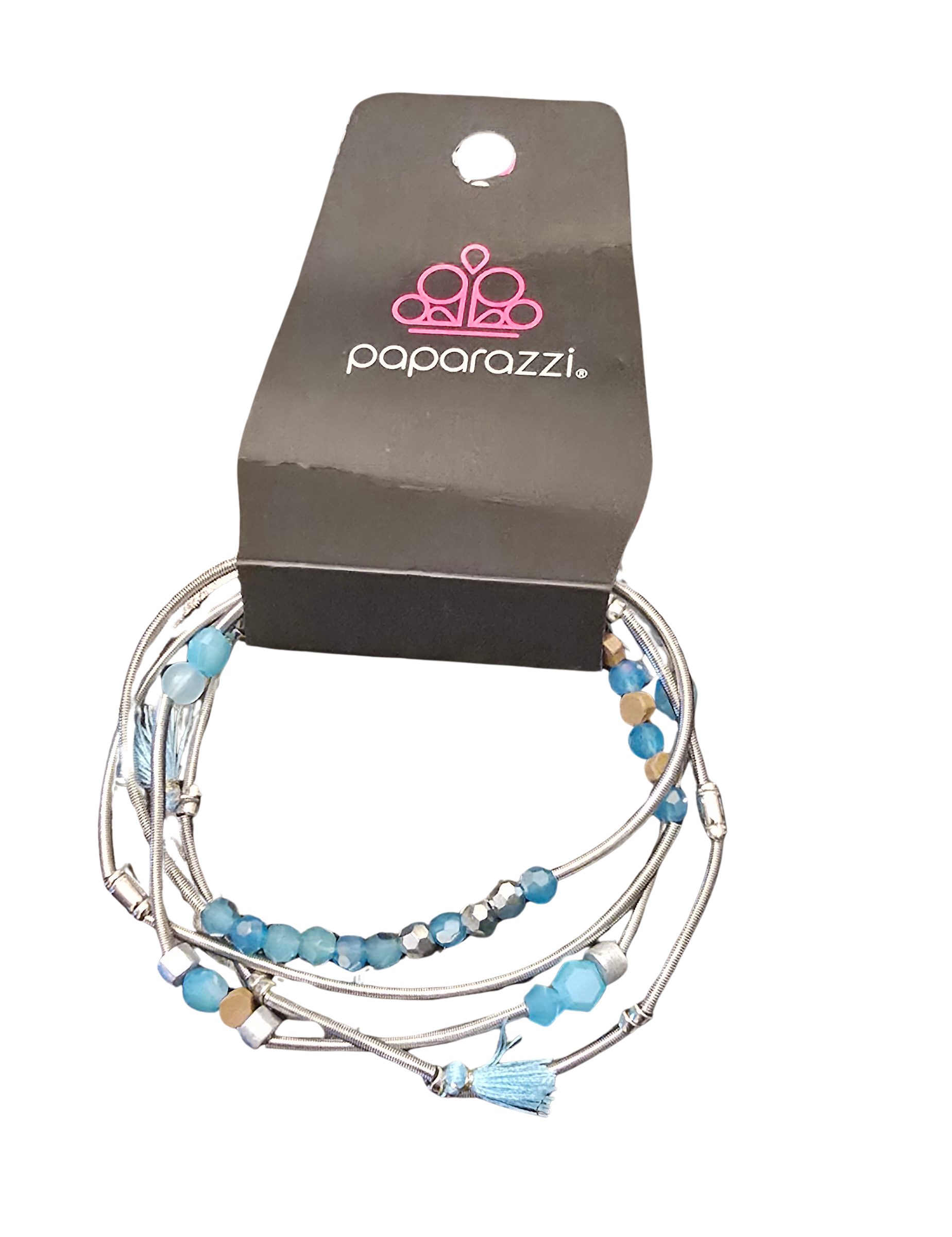 💙 Paparazzi “Coiled Color” Bracelet – Blue