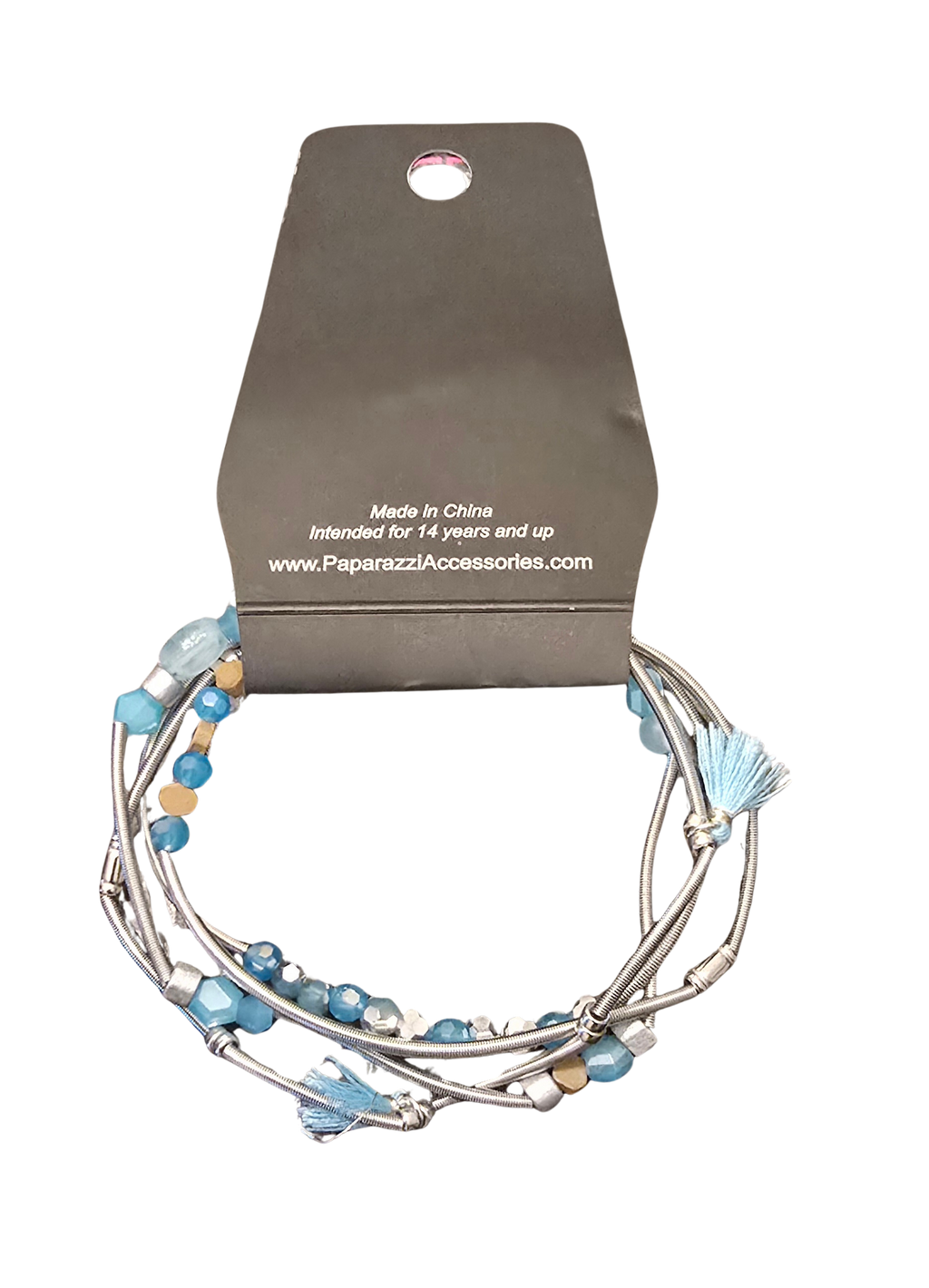 💙 Paparazzi “Coiled Color” Bracelet – Blue
