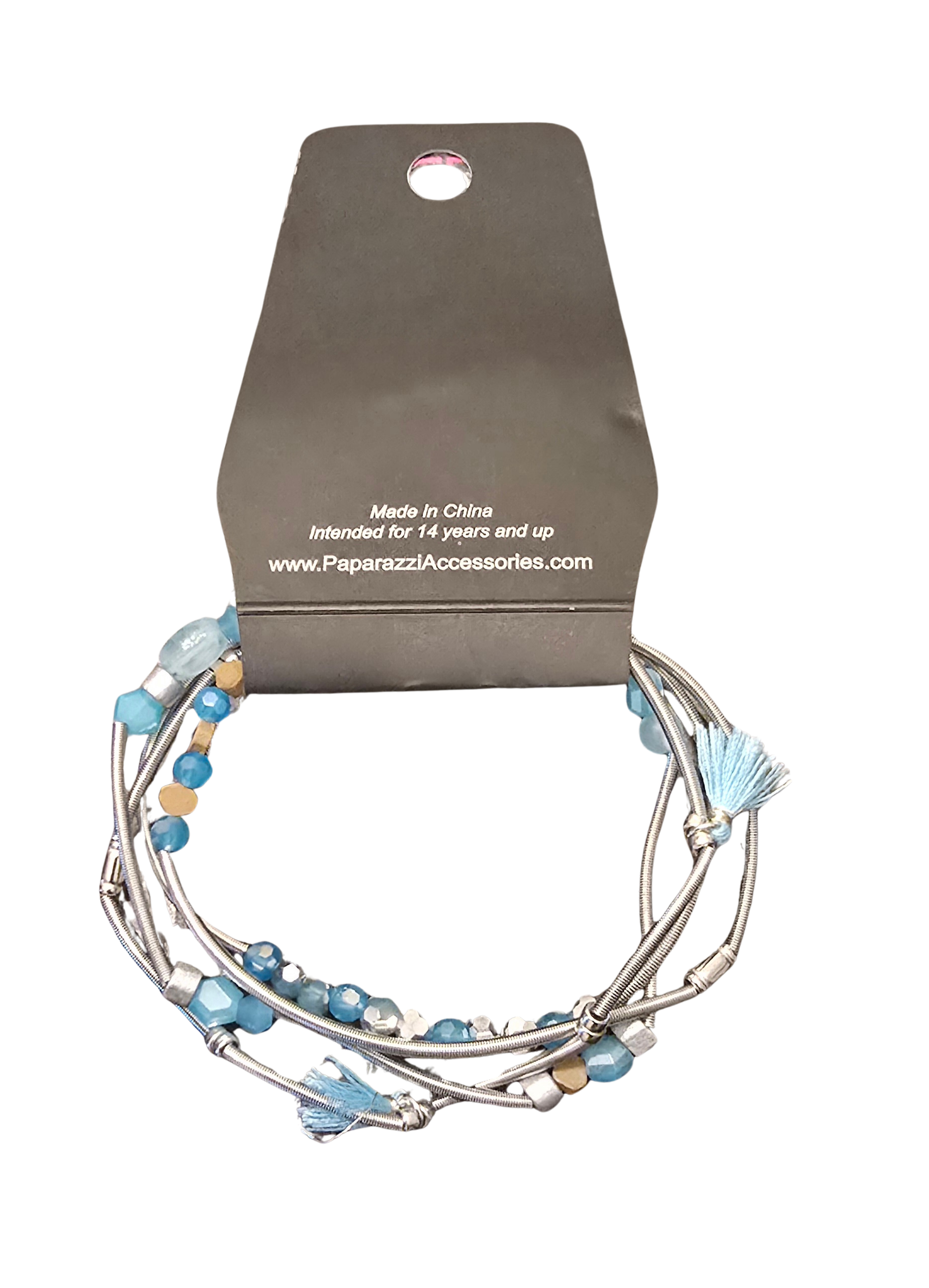 💙 Paparazzi “Coiled Color” Bracelet – Blue