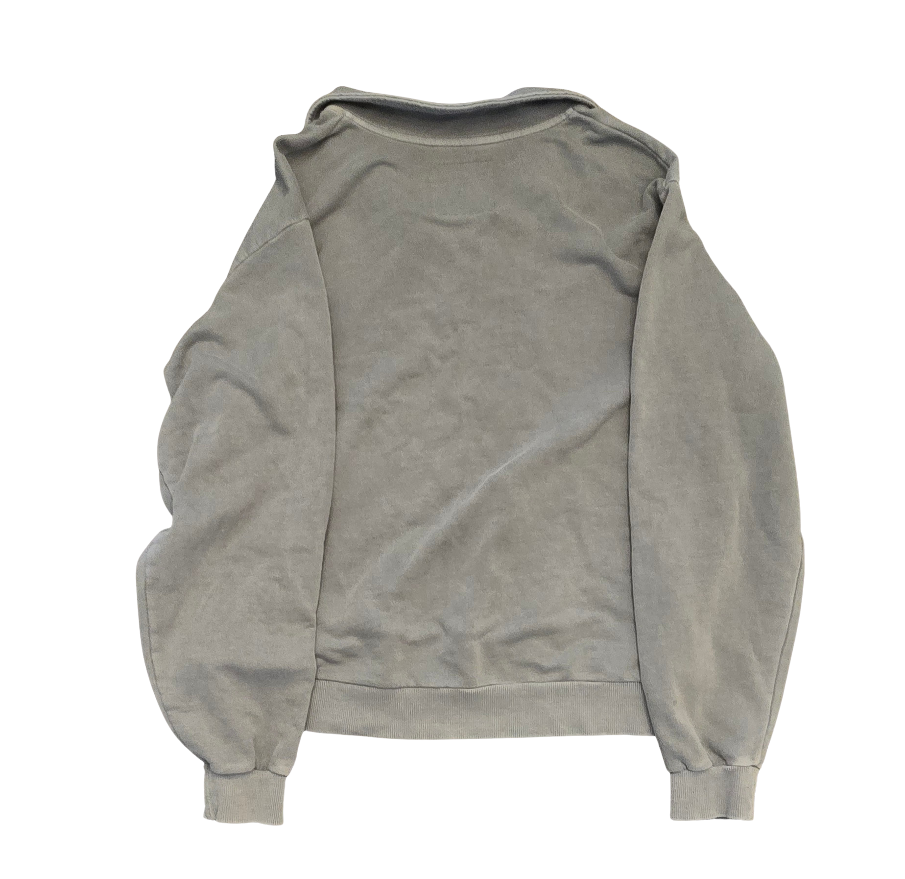 Hollister Women’s Half-Zip Sweatshirt – Turquoise – Size S – Front Pockets & Ring Zipper (Gently Loved)