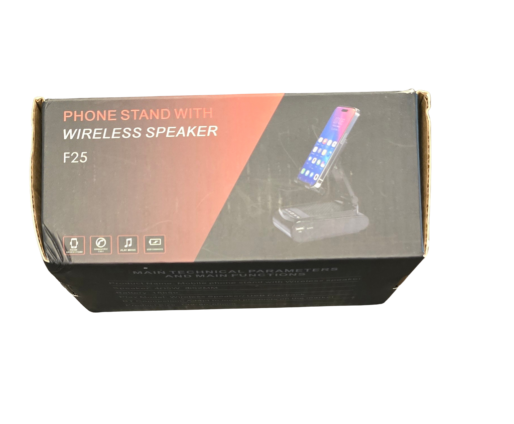 Mobile Phone Stand with Wireless Speaker – New in Box