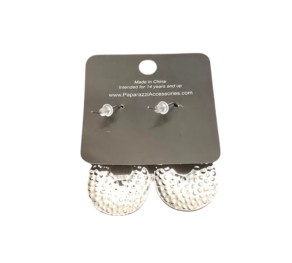 ✨ Paparazzi “A Taste for Texture” Earrings – Silver Tone
